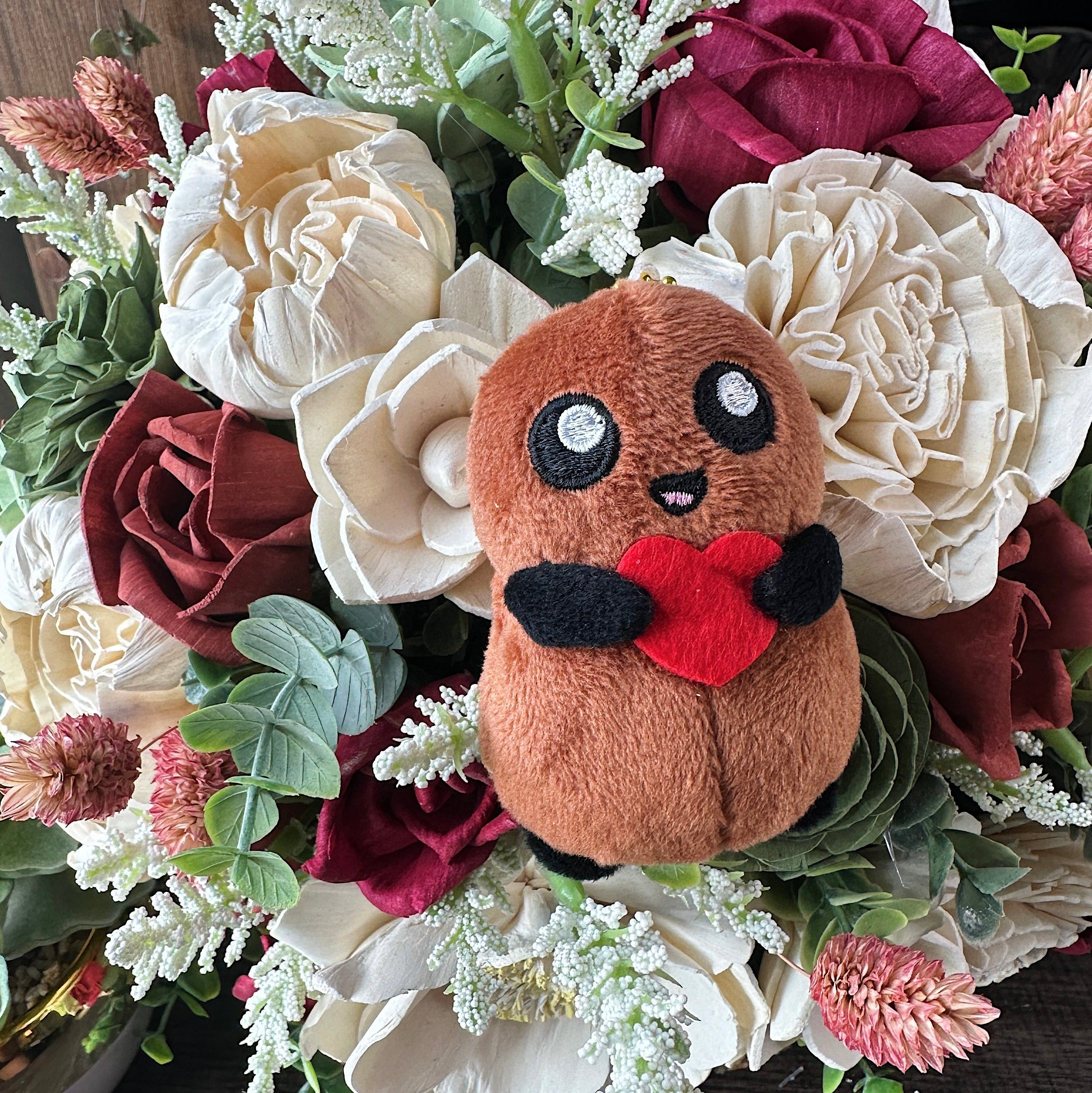 Tubby Nugget's Heart Plush Keychain Tubby Nugget's Heart Plush Keychain