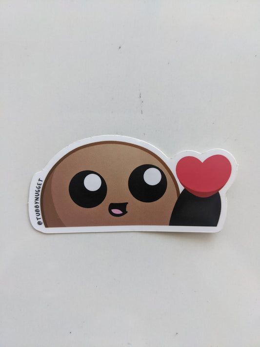 Tubby Nugget "Heart" Sticker