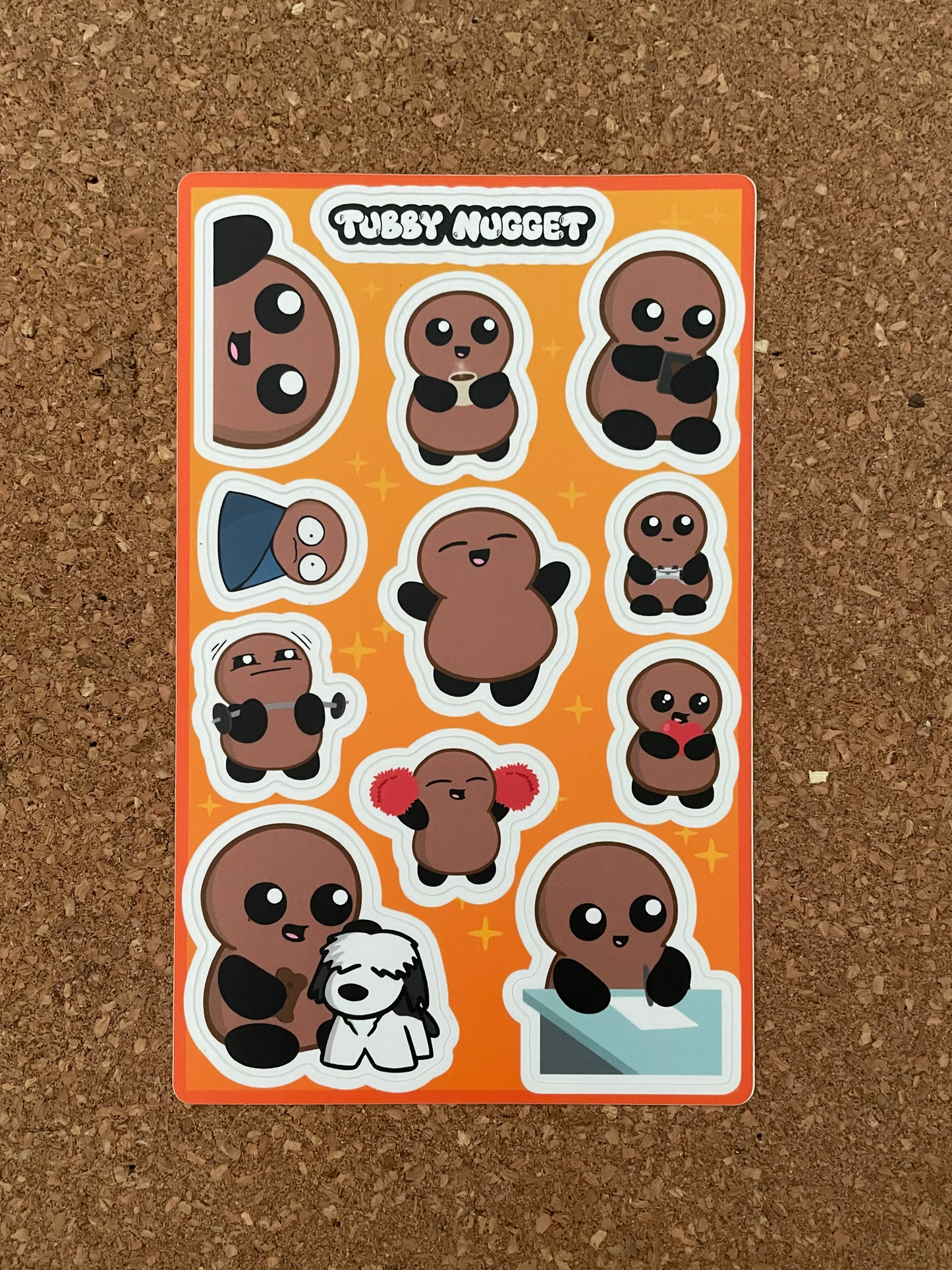 Tubby Nugget Sticker Sheets (Pack of 3!)