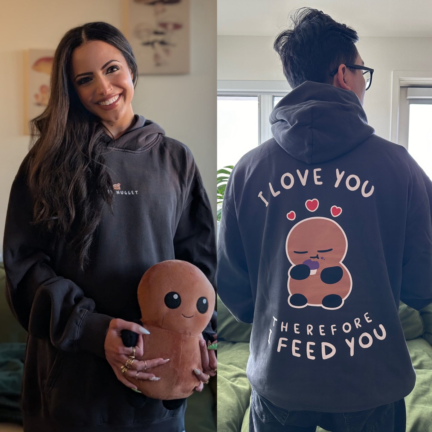 The "I Love You, Therefore I Feed You" Pullover Hoodie 2.0!