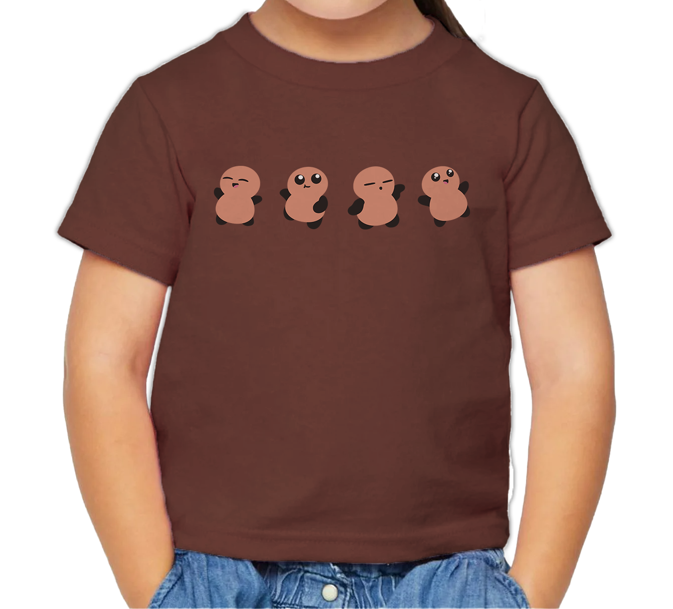 Kids & Toddler Tee in Color Brownie