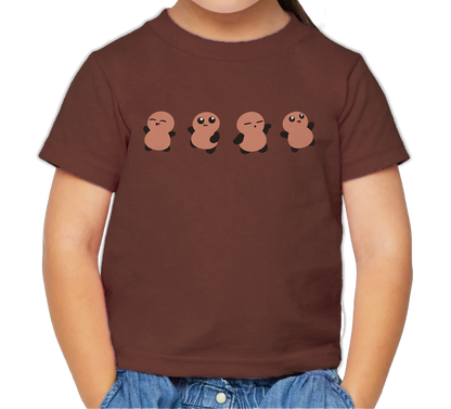 Kids & Toddler Tee in Color Brownie