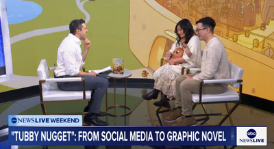 ABC NEWS LIVE: Social media character 'Tubby Nugget' set to debut in new graphic novel